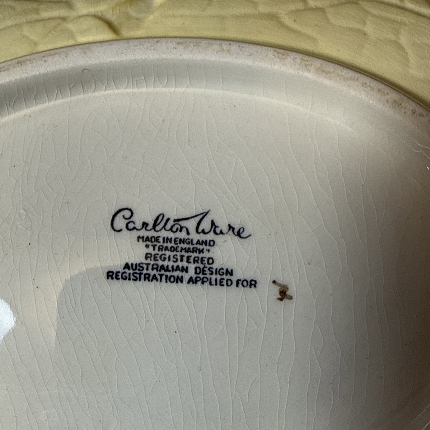 Vintage Carlton Ware Floral Cabbage Leaf Dish Made In England