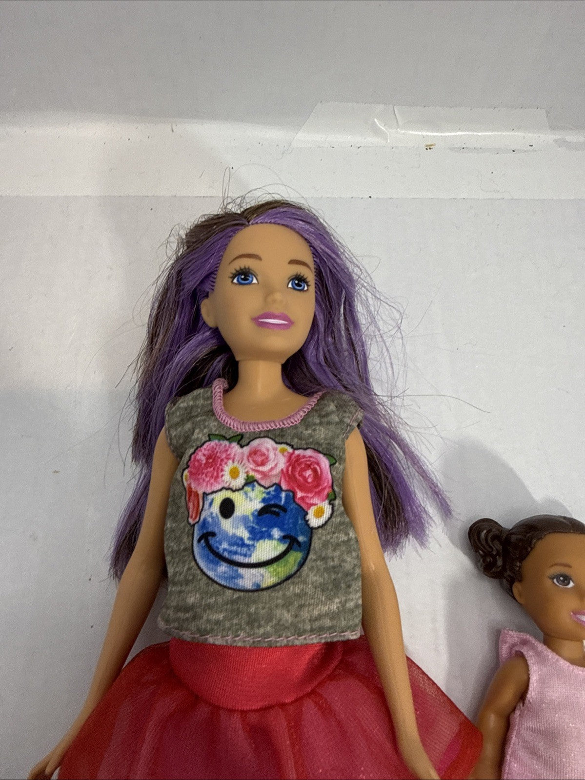 Barbie Skipper Babysitters Doll Purple Streak Hair Mattel Set Incomplete