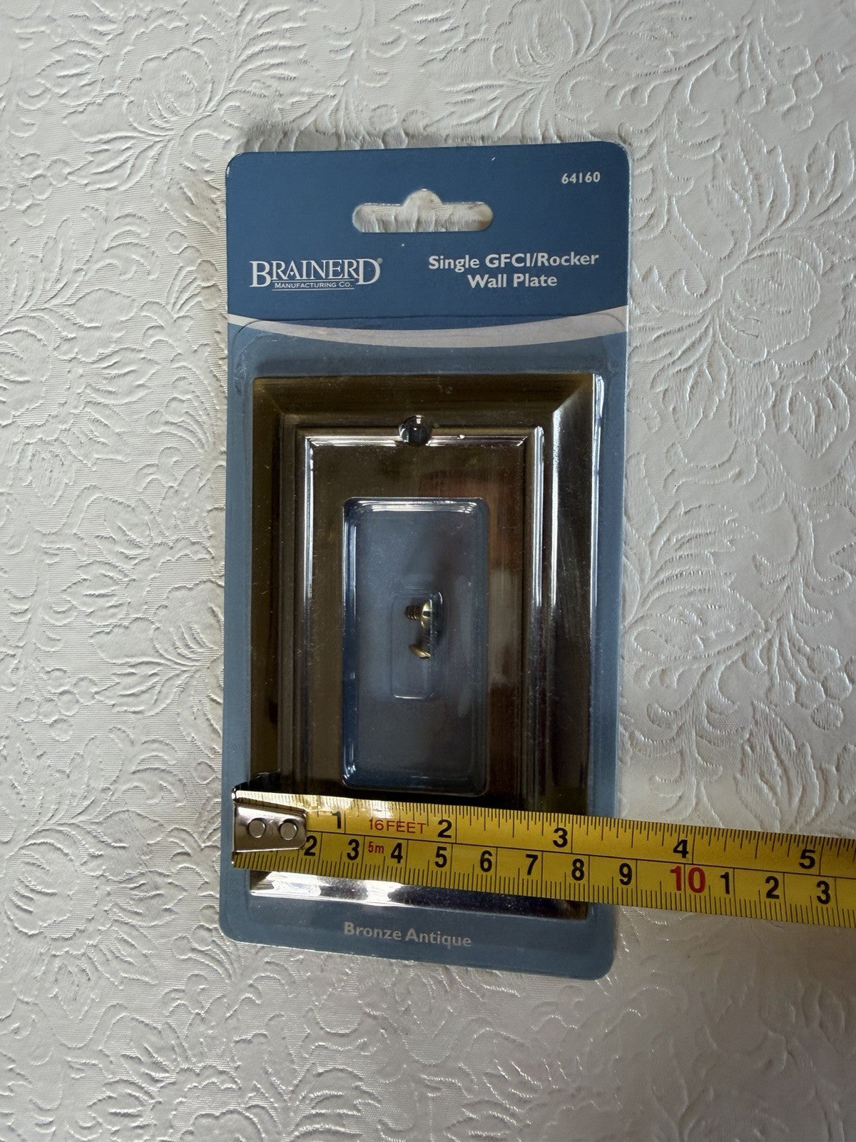 Brainerd GFCI Rocker Wall Plate Antique Bronze New Sealed Cover