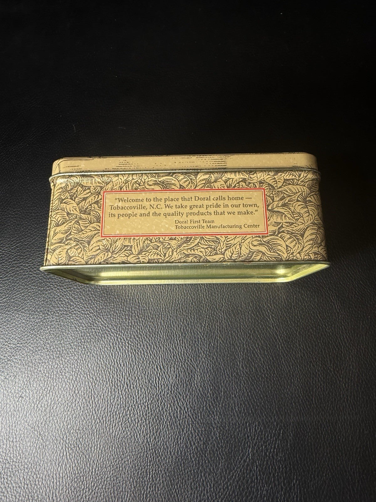 Vintage 1996 Doral Cigarettes Tobaccoville NC Collector Edition Tin RJ Reynolds