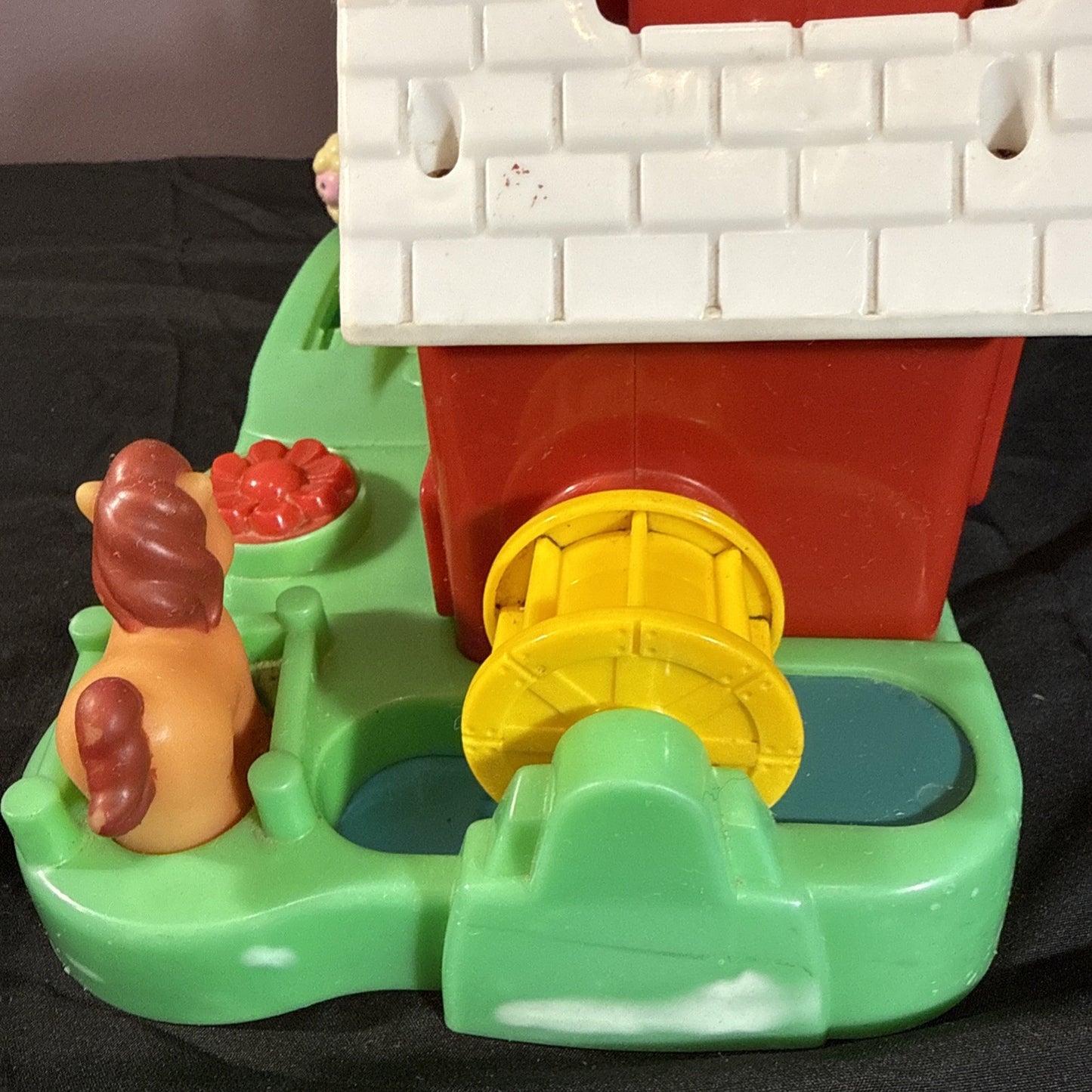 Vintage Playskool Activity Farm 1989 Pop Up Toy Take Along WORKS