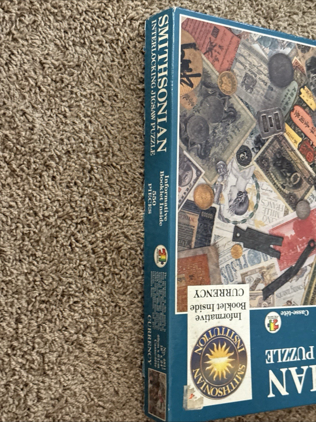 Smithsonian Vintage 550 Piece Currency Jigsaw Puzzle No 4811 Money With Booklet