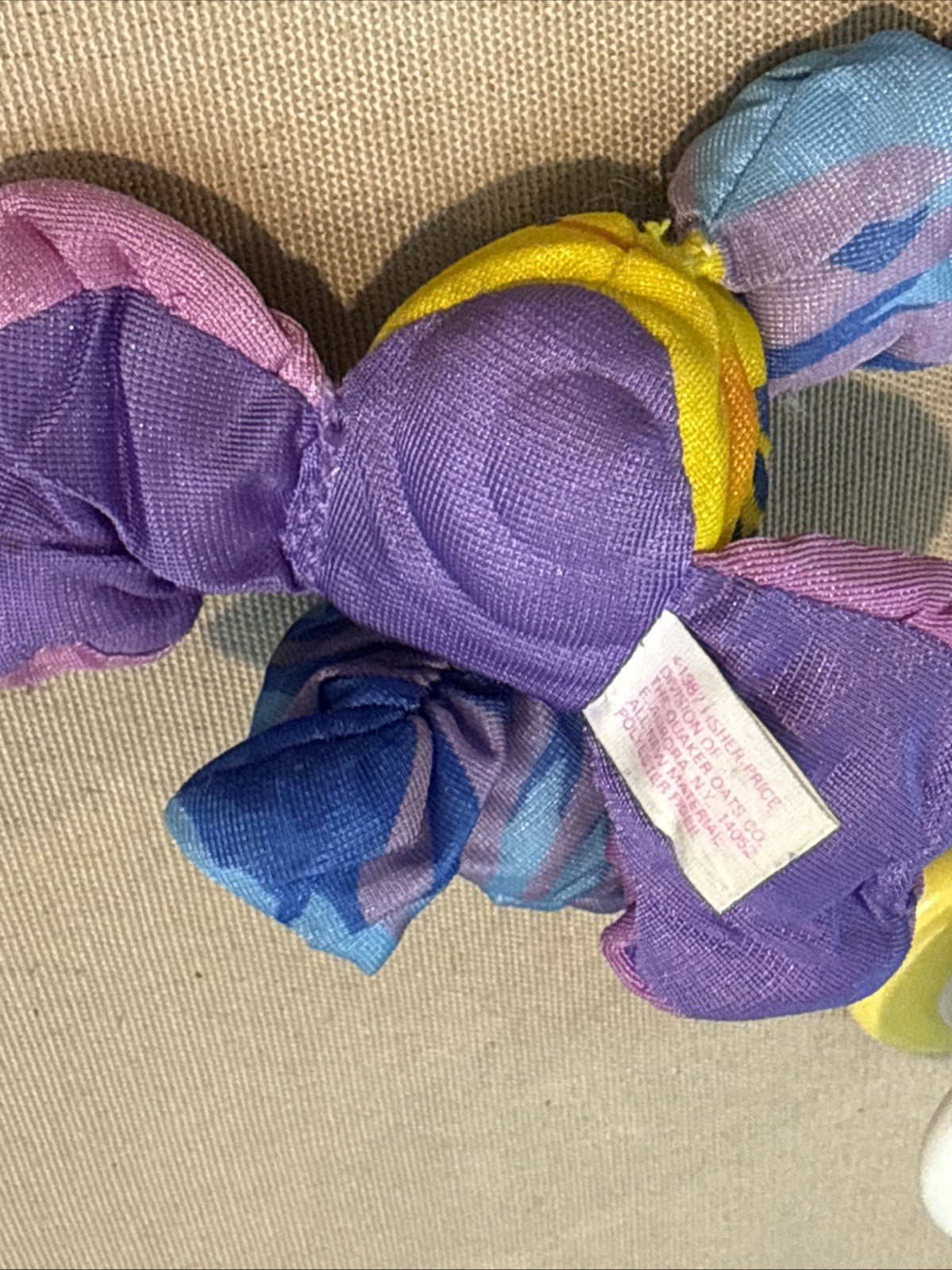 Vintage 1980s Fisher Price Smooshees Fancy Lot of 3 Plush Doll Figures