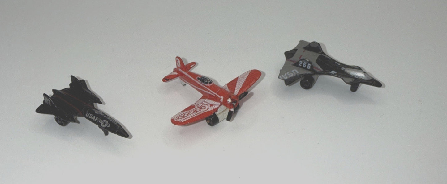 Micro Machines Airplanes Lot 3 Galoob 1980s Vintage Aircraft Toys