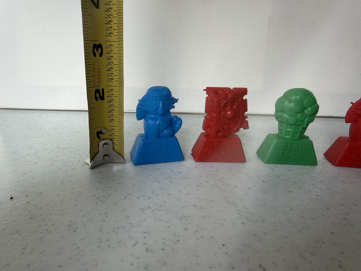 Vintage 1980s Novelty Plastic Award Figures Big Chief Big Cheese Real Cool Lot