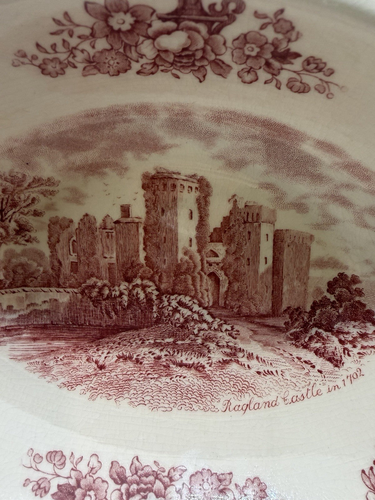 Johnson Brothers Old Britain Castles Red Oval Vegetable Bowl 2 Dessert Bowls