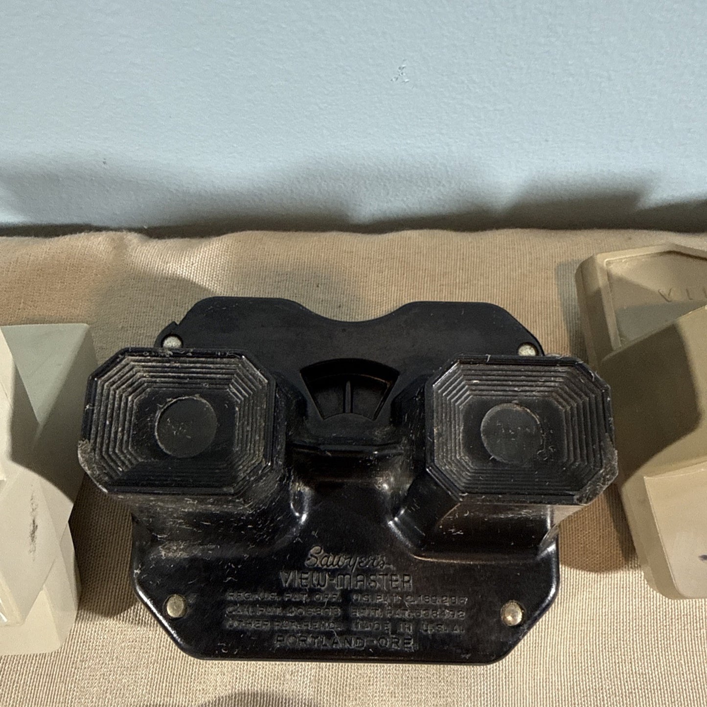 Vintage 1950s Sawyers View Master Reel Lot 3 Viewers + 31 Reels + cases
