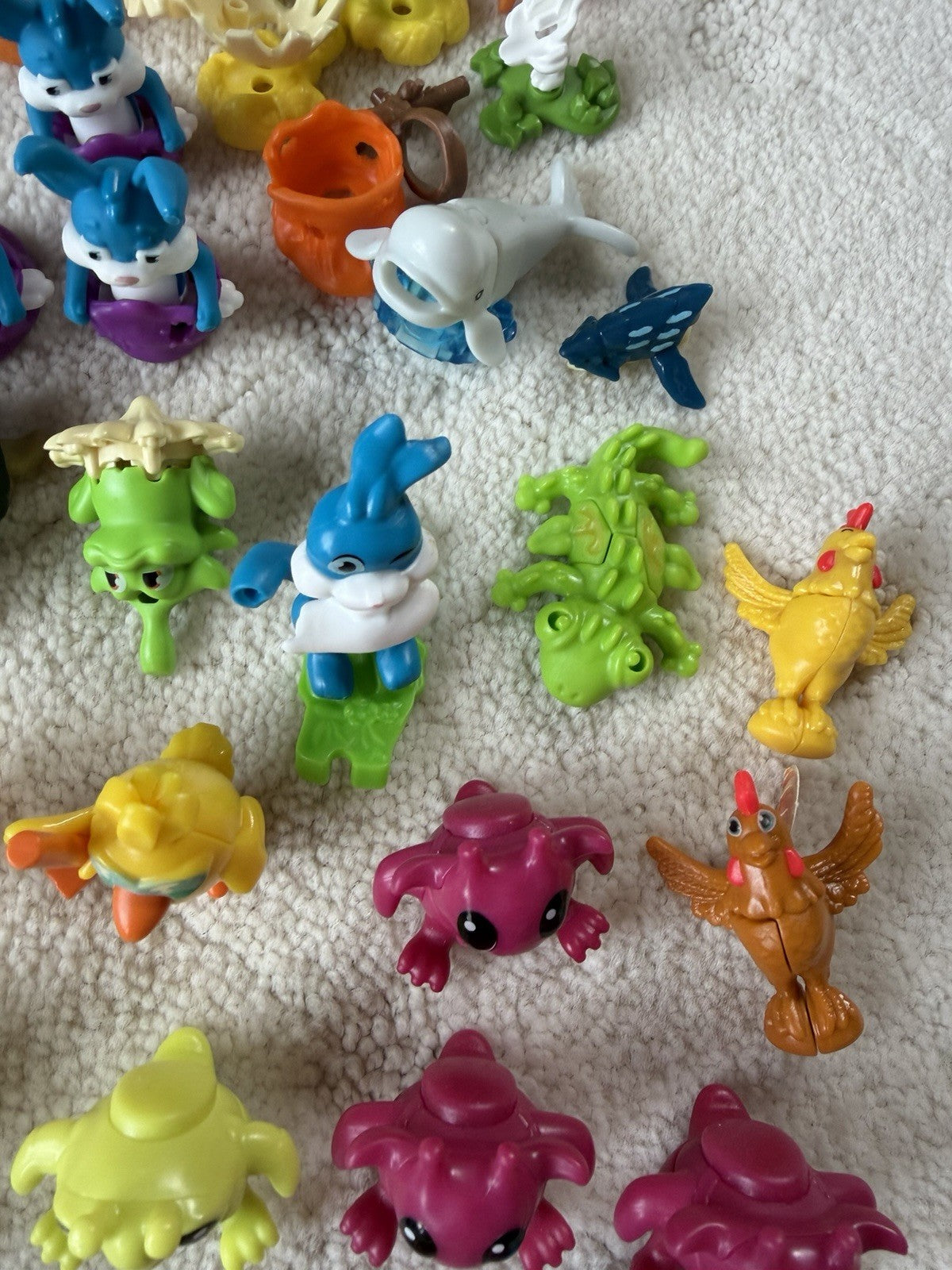 Vintage Kinder Surprise & Fast Food Toy Lot of 100+ Miniature Vehicles & Figures