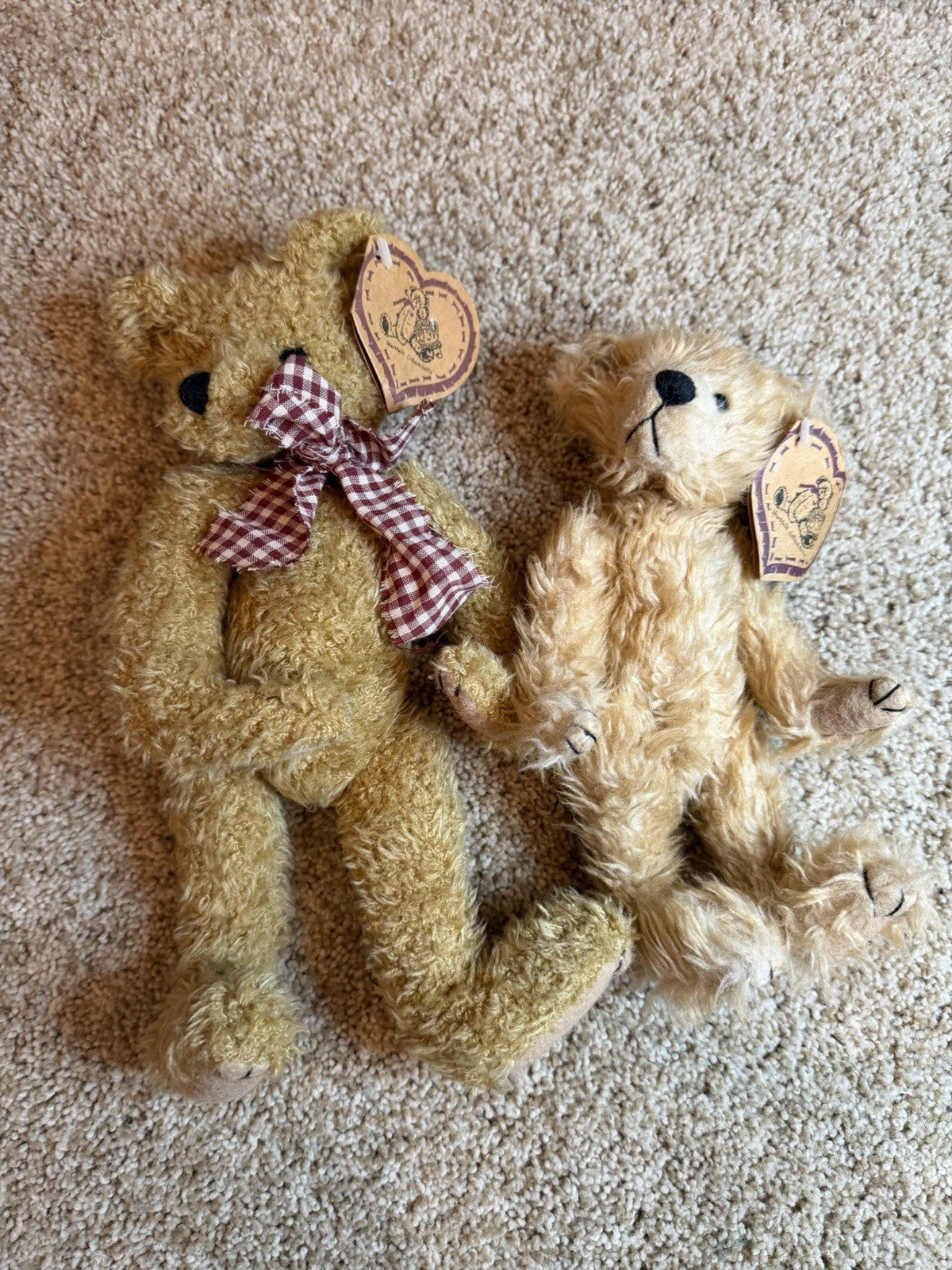 Vintage Teddy Bear Plush Lot 4 Ganz Cottage Collectibles Tagged Stuffed Animals