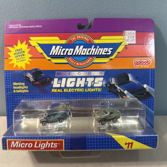 Vintage 1989 Galoob Micro Machines Micro Lights Collection 11 Sealed MOSC New
