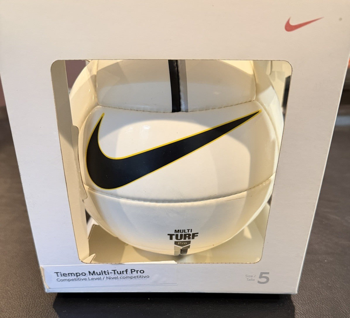 VintageNike Tiempo Multi Turf Pro Soccer Ball Size 5 New in Box Rare Collectible