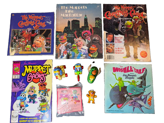 Vintage Muppets Mixed Bundle Childrens Books Magazine Muppet Babies Toys