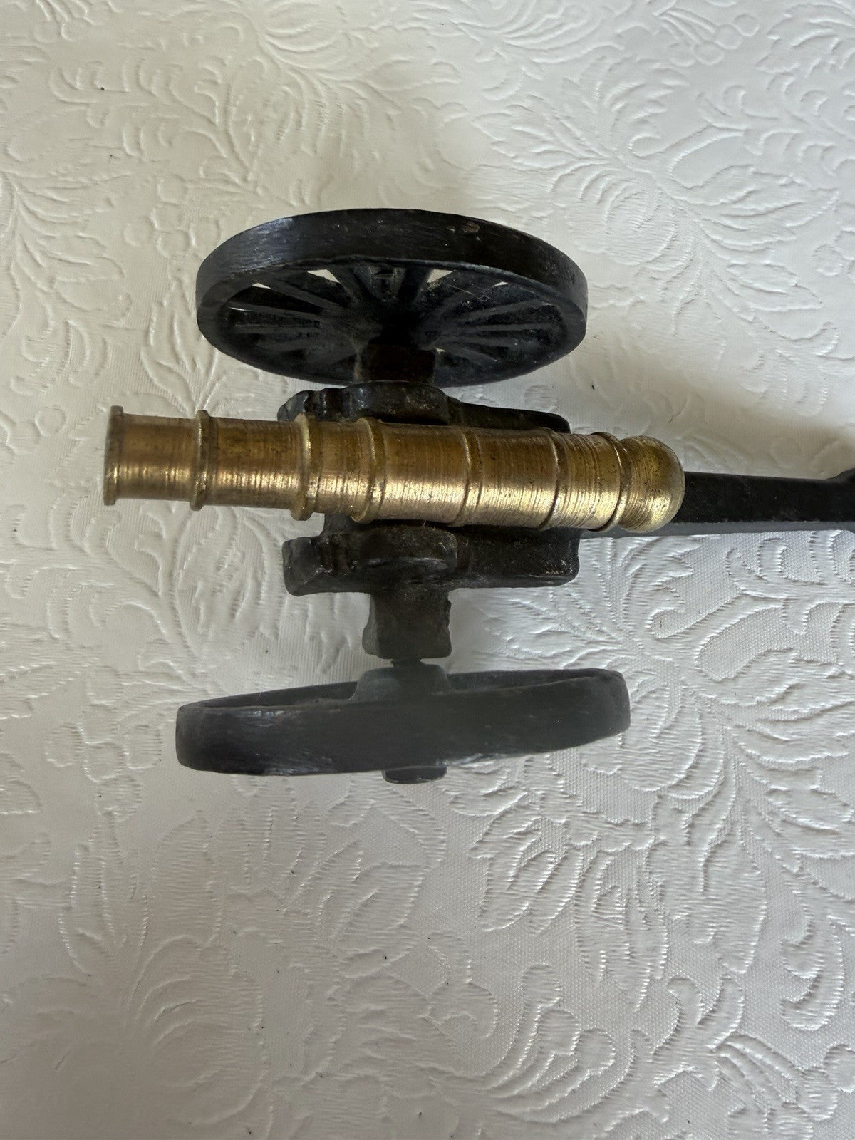 Cast Iron Brass Civil War Cannon Replica With Moving Parts Made In USA