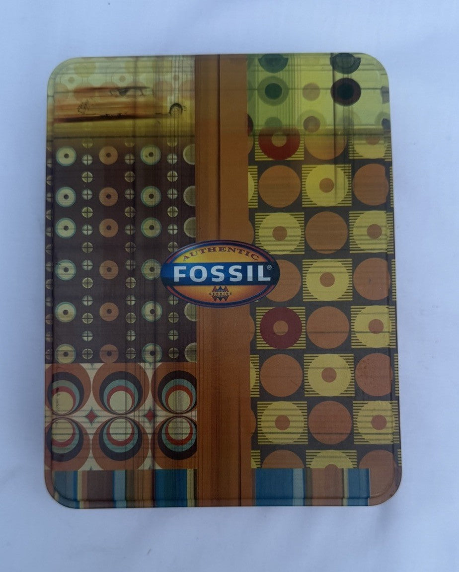 Vtg Fossil Futurephonic AM FM Radio Retro Transistor Tin Box ML-2130 Works