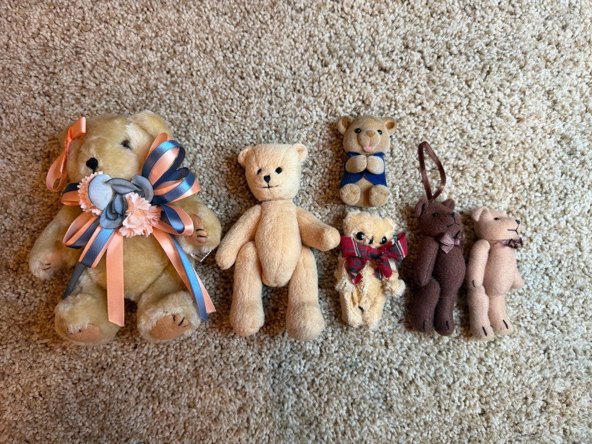 Vintage Plush Bears Masha and the Bear Russ Fiddle Faddle Debonair Brawny Smokey