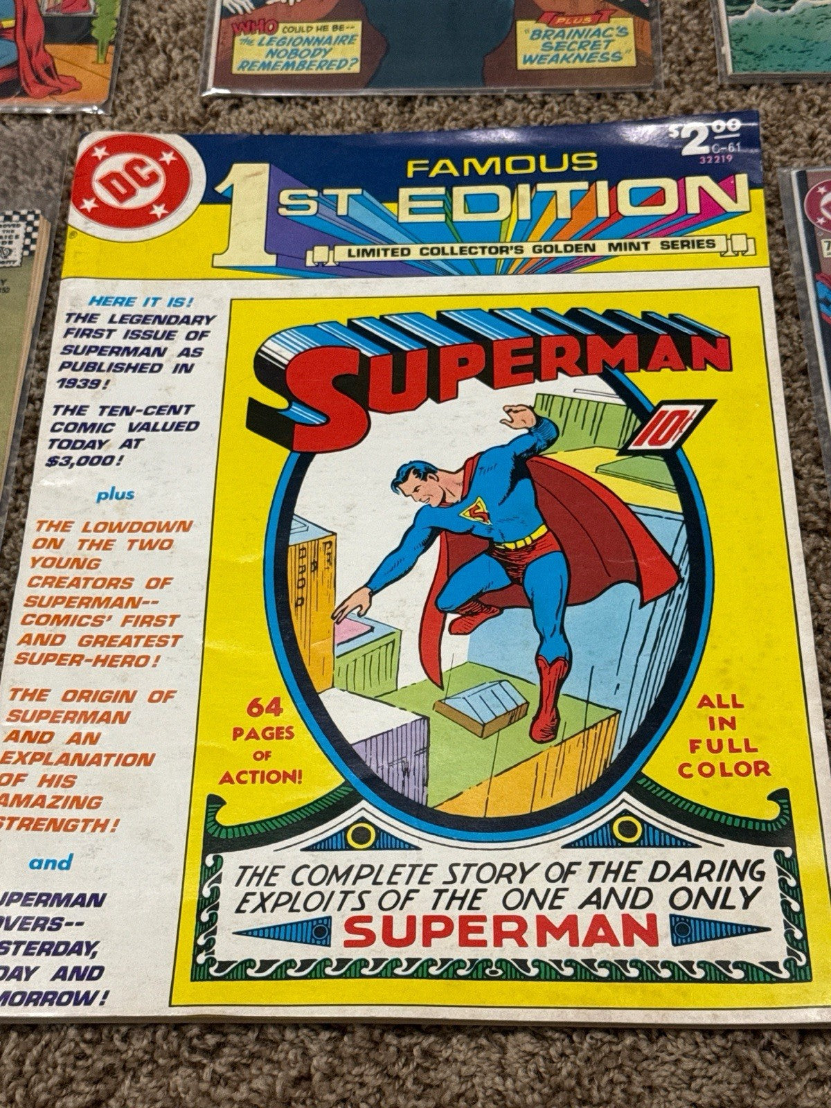 Vintage Superman DC Comics Lot Of 6 Silver Bronze Modern 195 204 352 439 C-61 75