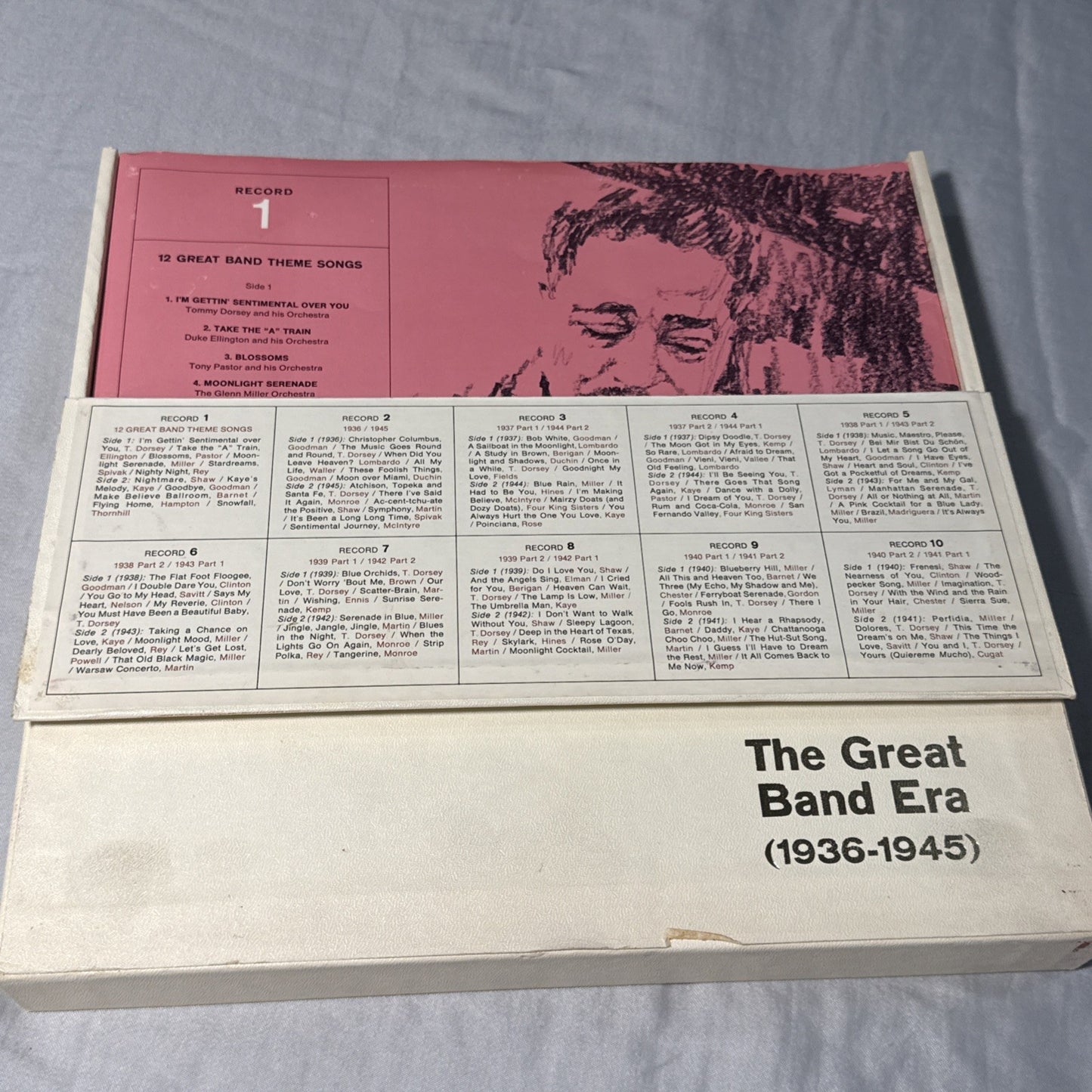The Great Band Era 1936-1945, 10 vinyl LP box set, 1964 release, jazz, big band