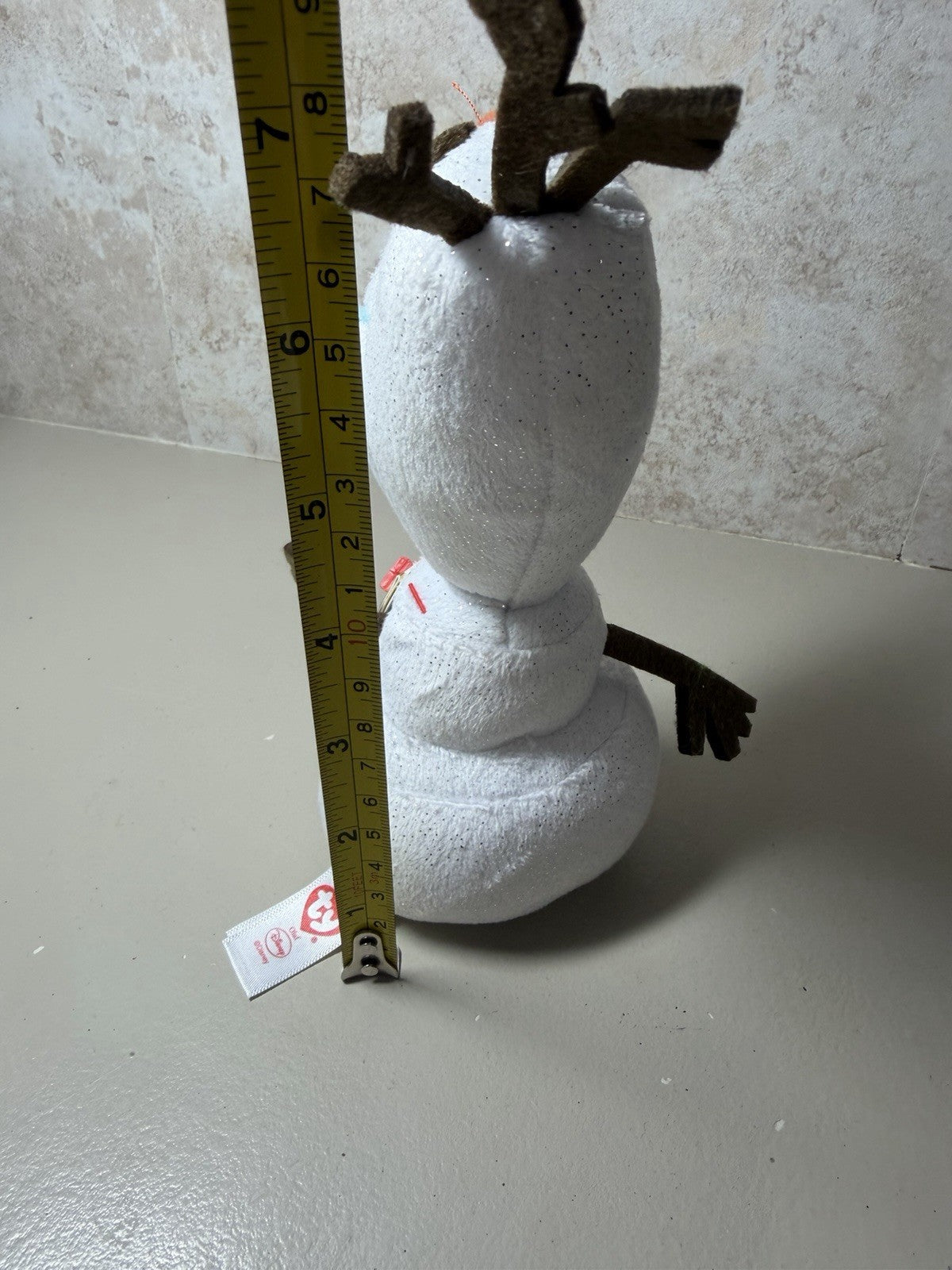 Disney Frozen Plush Lot 4 Ty Beanie Babies Olaf Snowman Sven Reindeer Toys
