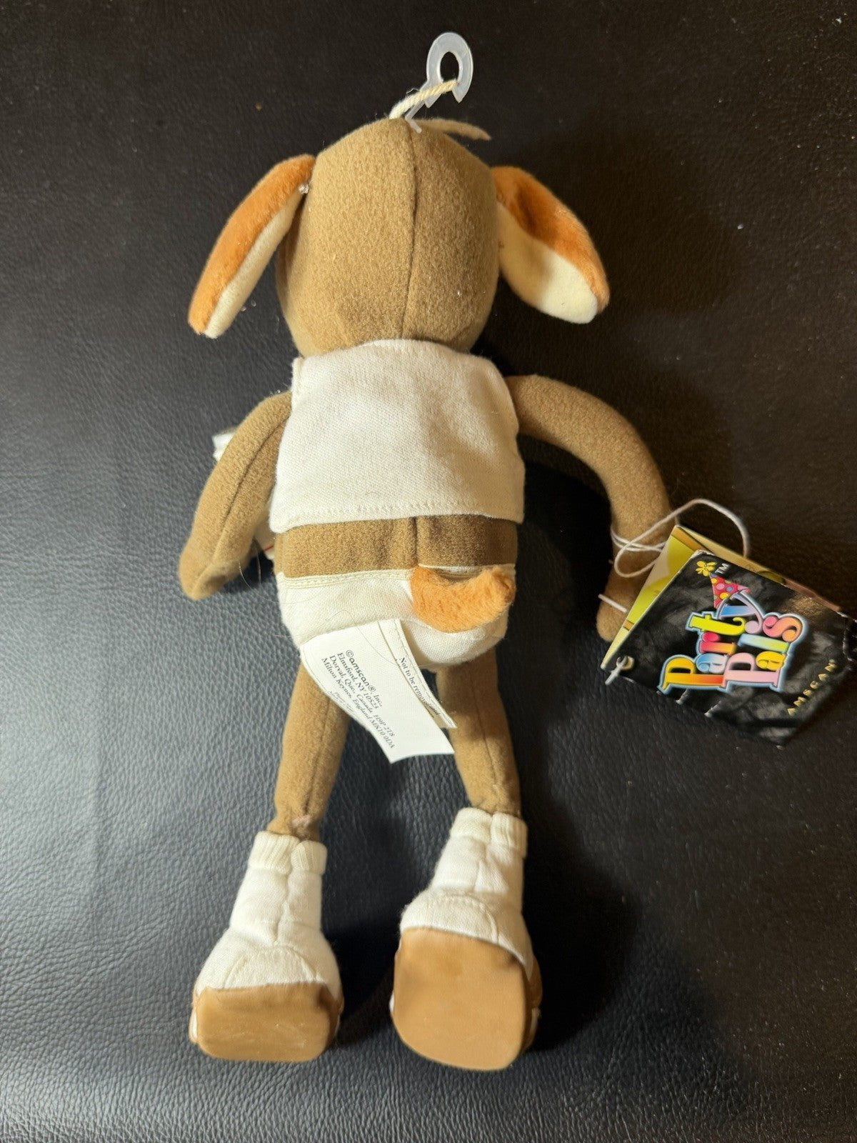 Vintage Amscan Party Pals The Guzzler Dog Plush Stuffed Toy Beer Can NWT Novelty