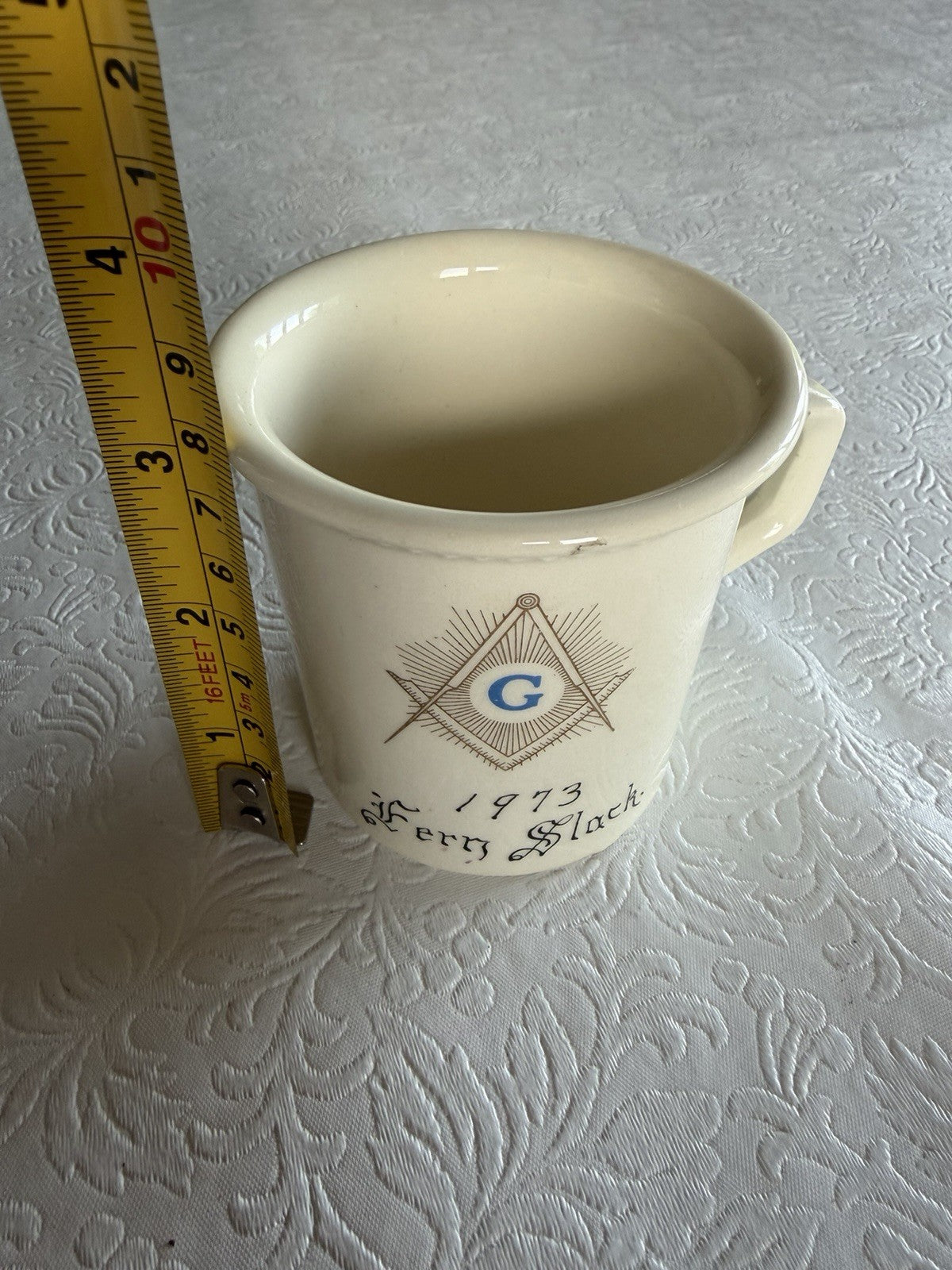 Vintage Masonic Chester Lodge Bible Glass Mug Collectibles Lot Freemason Gift