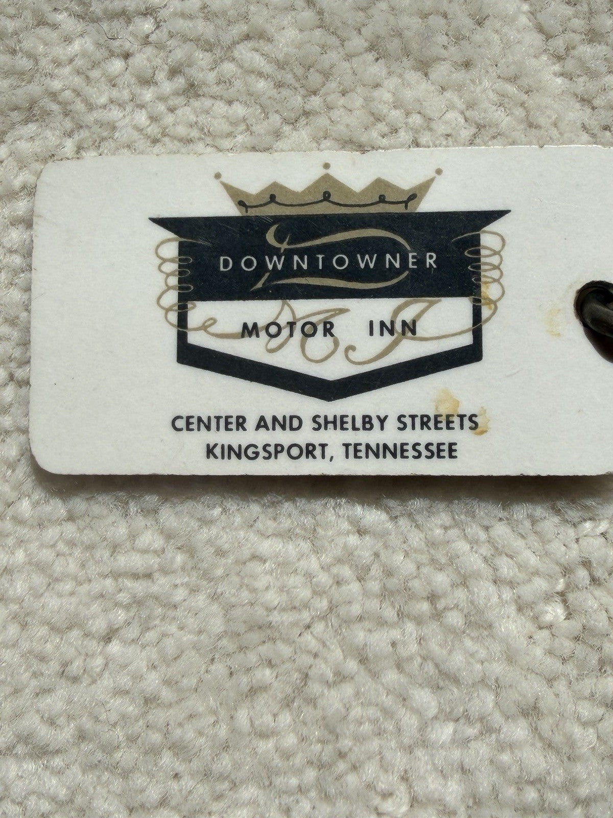 Vintage Downtowner Motor Inn Motel Key Fob Room 402 Kingsport Tennessee