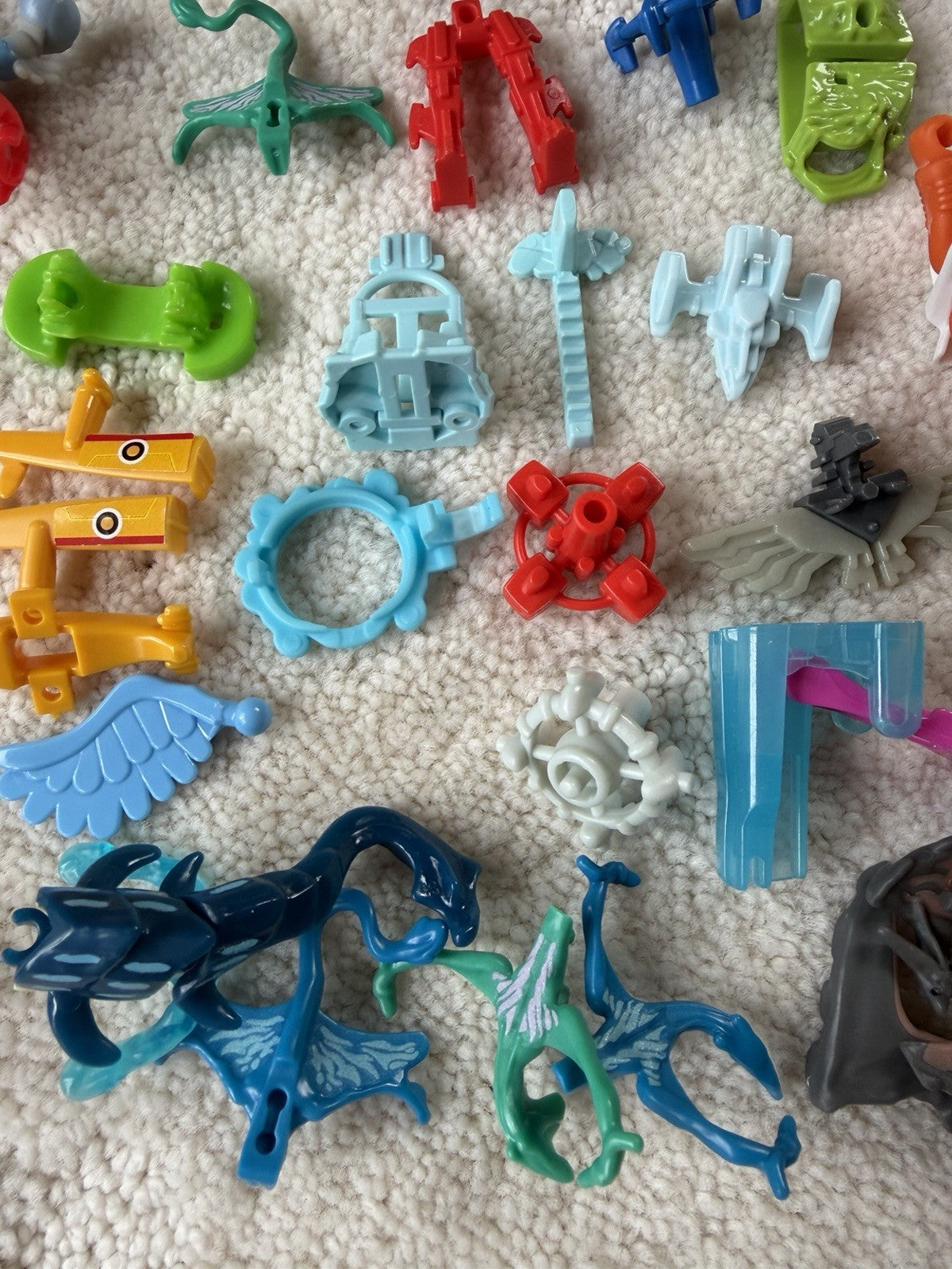 Vintage Kinder Surprise & Fast Food Toy Lot of 100+ Miniature Vehicles & Figures