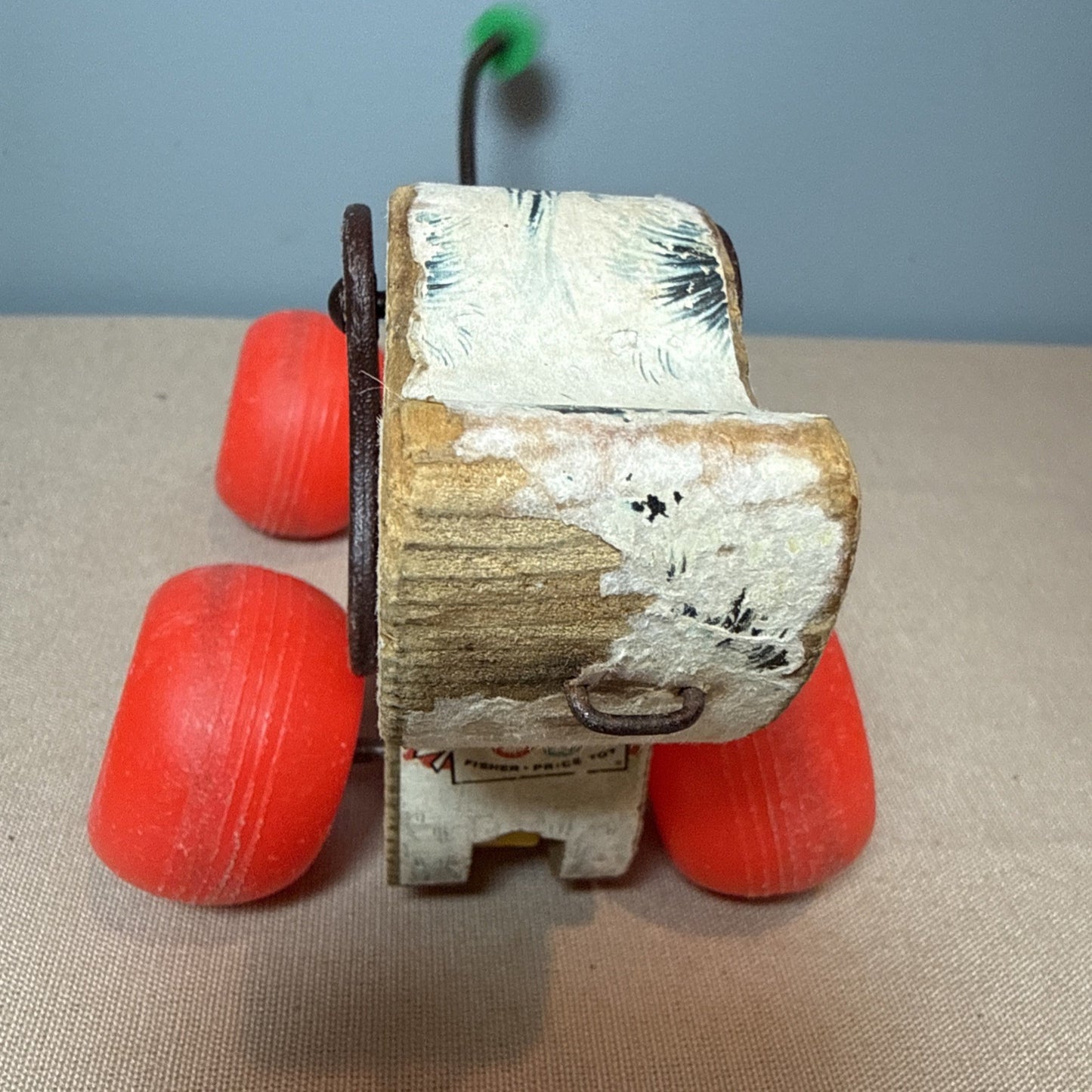 Vintage 1965 Fisher Price Little Snoopy 693 Wooden Puppy Dog Pull Toy