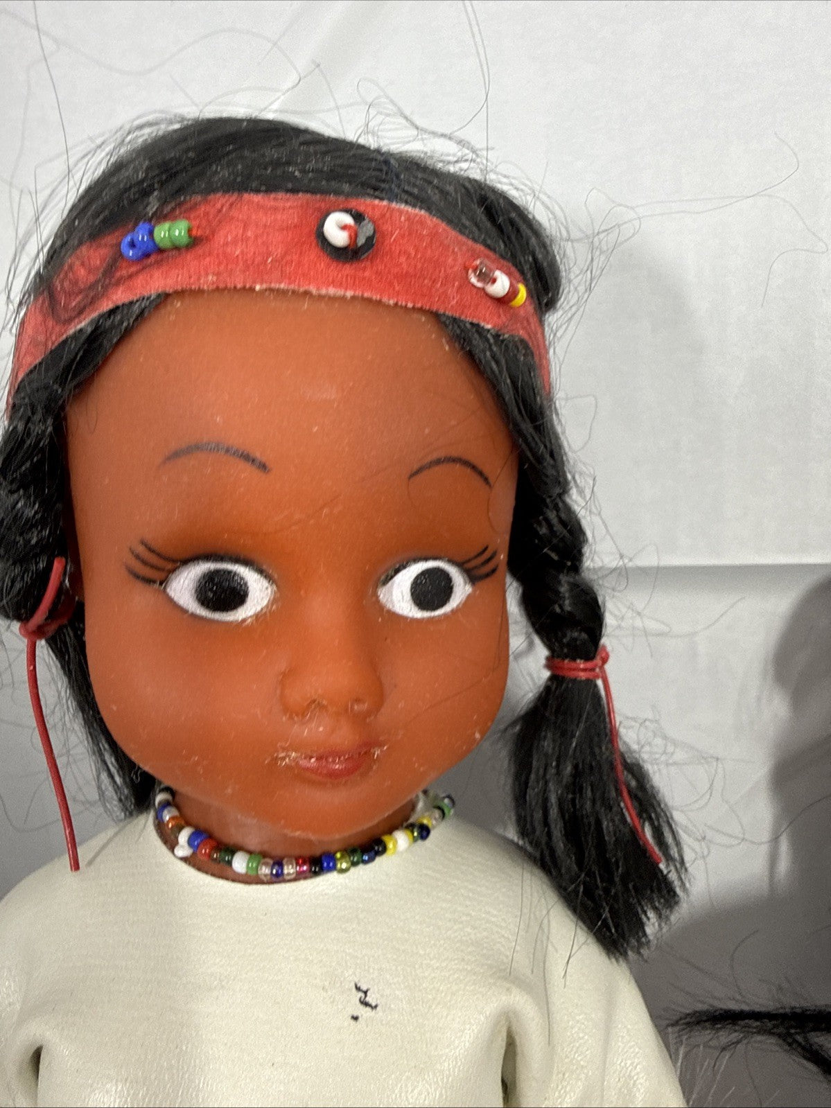 Vintage Native American Dolls Hong Kong Posable Figures 10" 12" Lot 2
