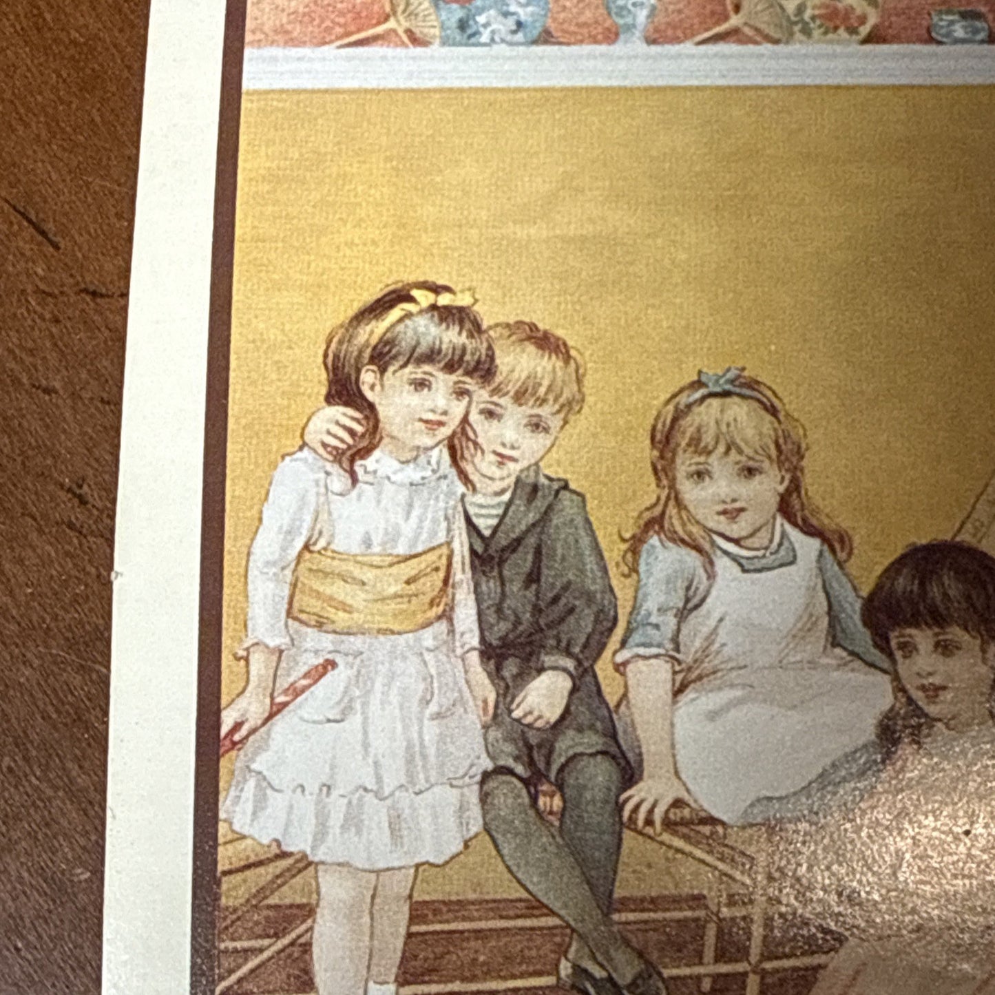 Postcard Whispers of Innocence Nostalgic Snapshot Art Print 1980s Vintage Style