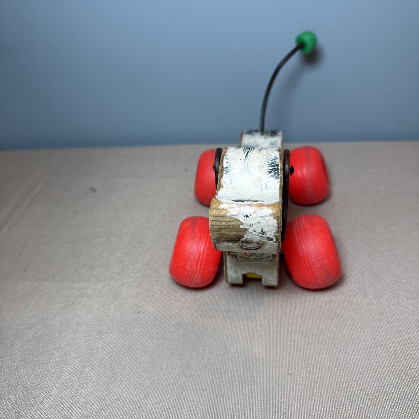 Vintage 1965 Fisher Price Little Snoopy 693 Wooden Puppy Dog Pull Toy