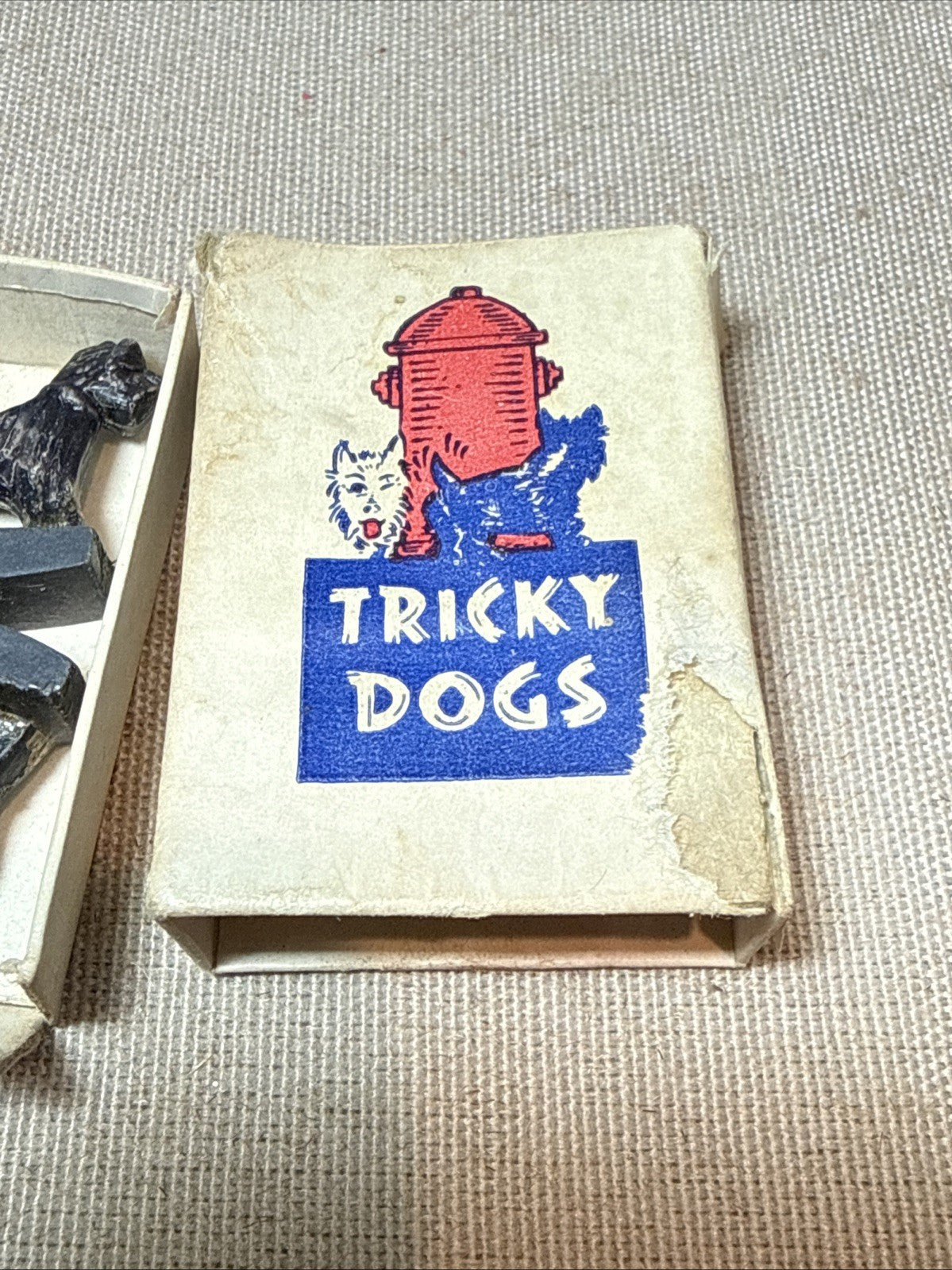 Vintage Tricky Dogs Magnetic Scottie Dogs Game Original Box