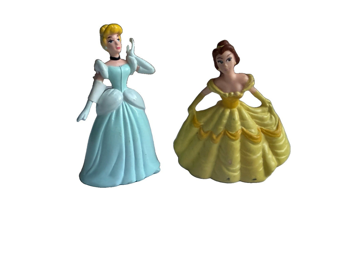 Vintage Disney Applause Cake Topper Figure Lot Belle Cinderella 2 Piece