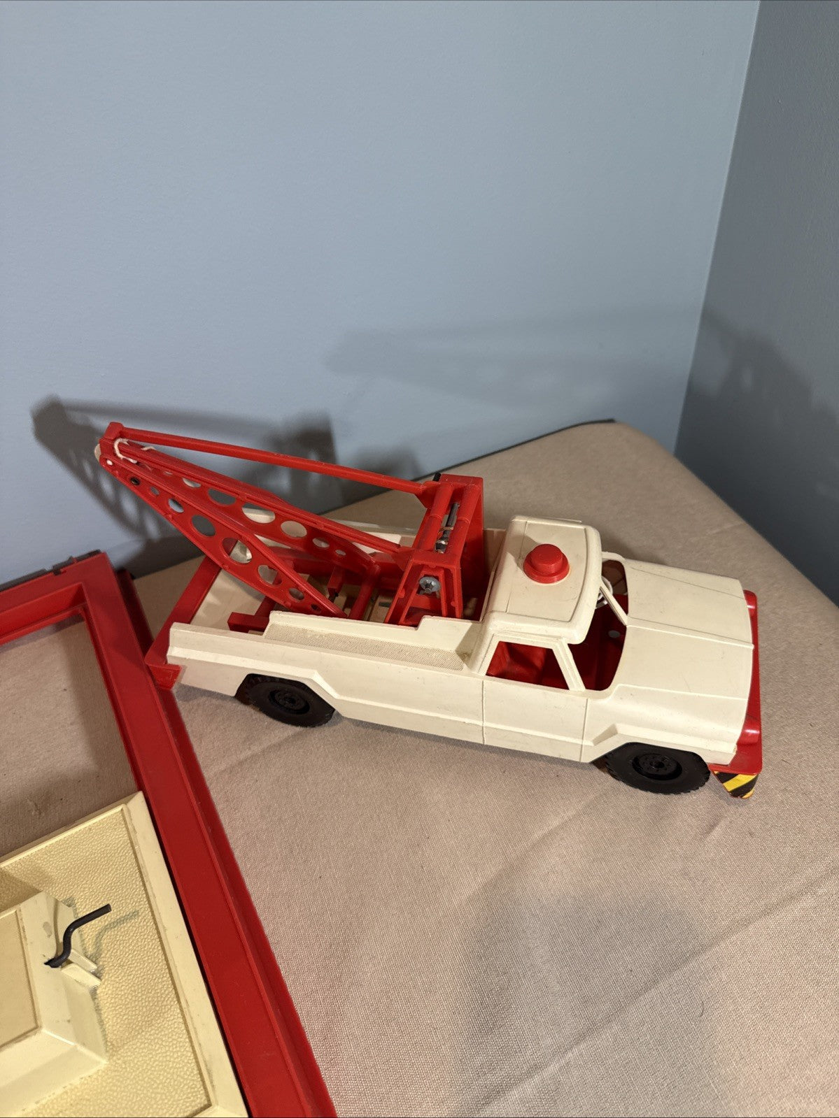 Vintage Topper Toys Johnny Service Gas Station Playset Car with Box Incomplete
