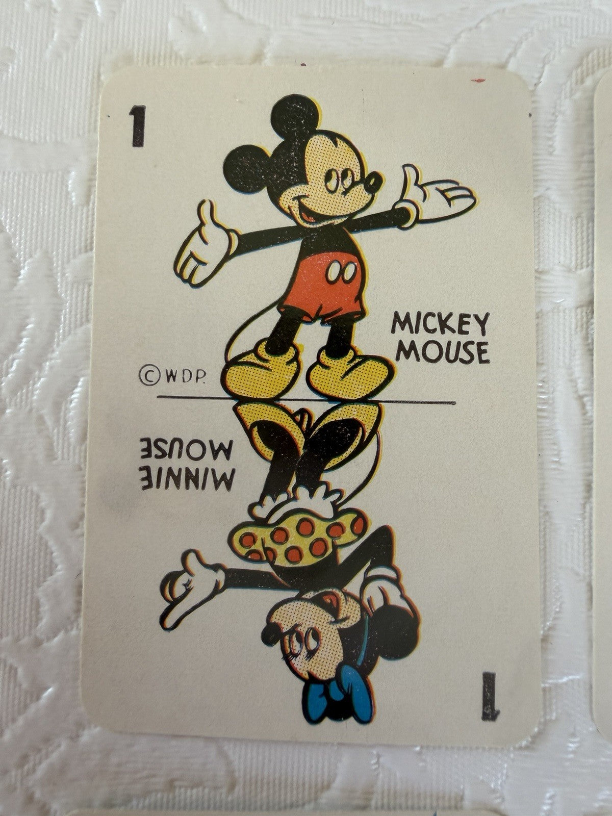 Vintage Walt Disney Character Card Game Mickey Bambi Donald Pluto Goofy Deck
