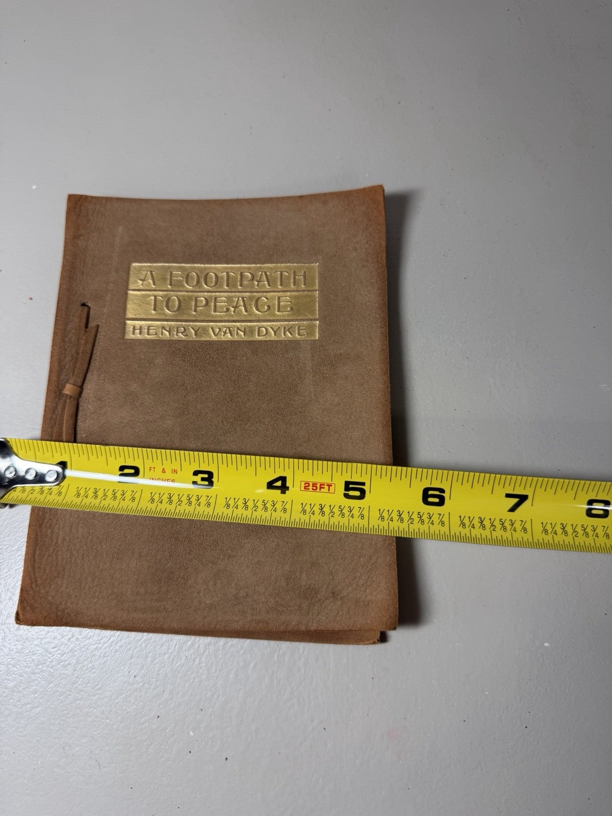 Vintage Henry Van Dyke Footpath to Peace Leather Bound Dodge Publishing Book