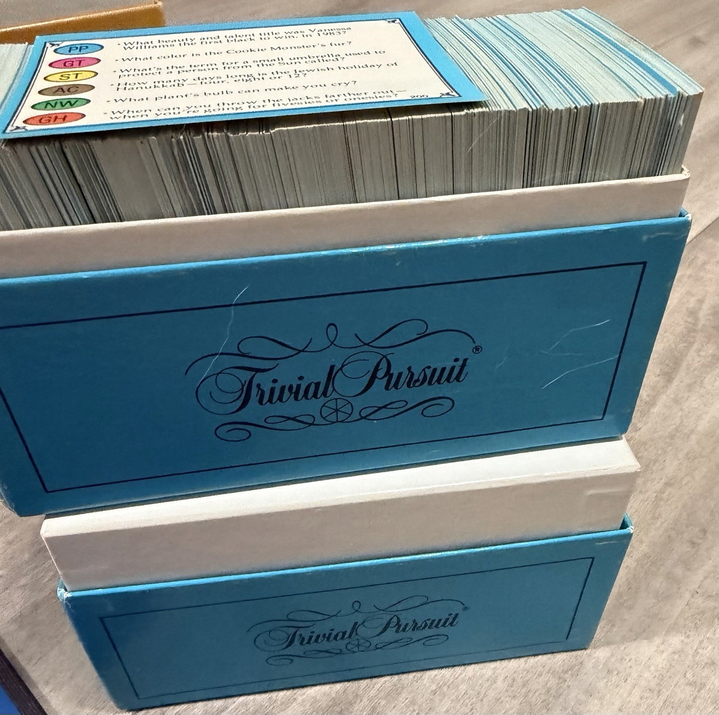 Trivial Pursuit Genius Ed. Young Players 1984  & Sports Ed. 1981 VTG Lot of  2