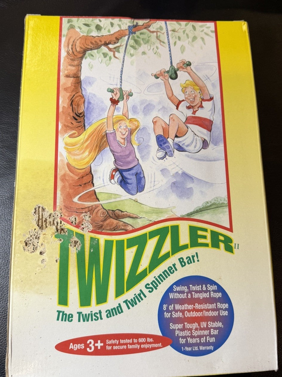 Vintage Twizzler II Spinner Bar Swing Spring Playground Outdoor Kids Toy Ride