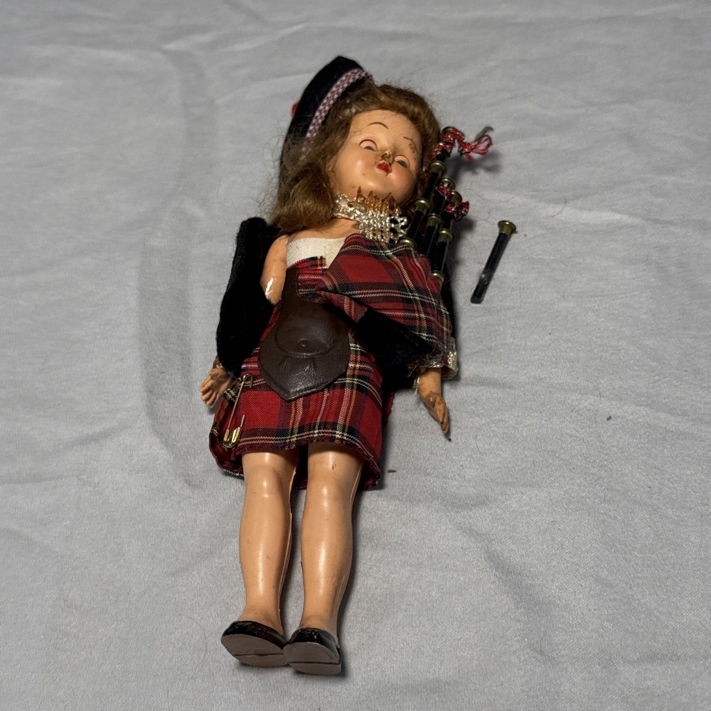 Lot of 4 Vintage Scottish Dolls Bagpipe Sleepy Eye 6" 7" Lot of 4 England