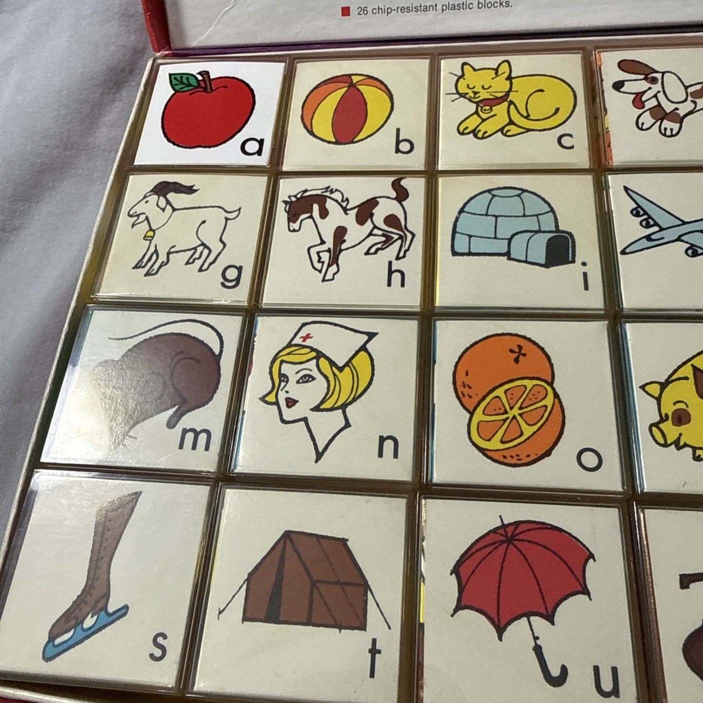 Kid's Toy "PlaySkills Kit" Original Storage Case USA VTG '72 Reader's Digest