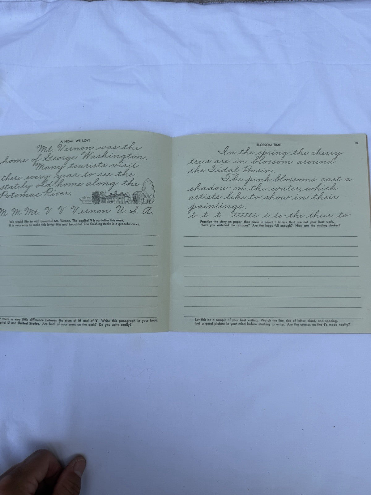 Vintage Palmer Method Business Writing Lessons Zaner Bloser Penmanship Book Lot