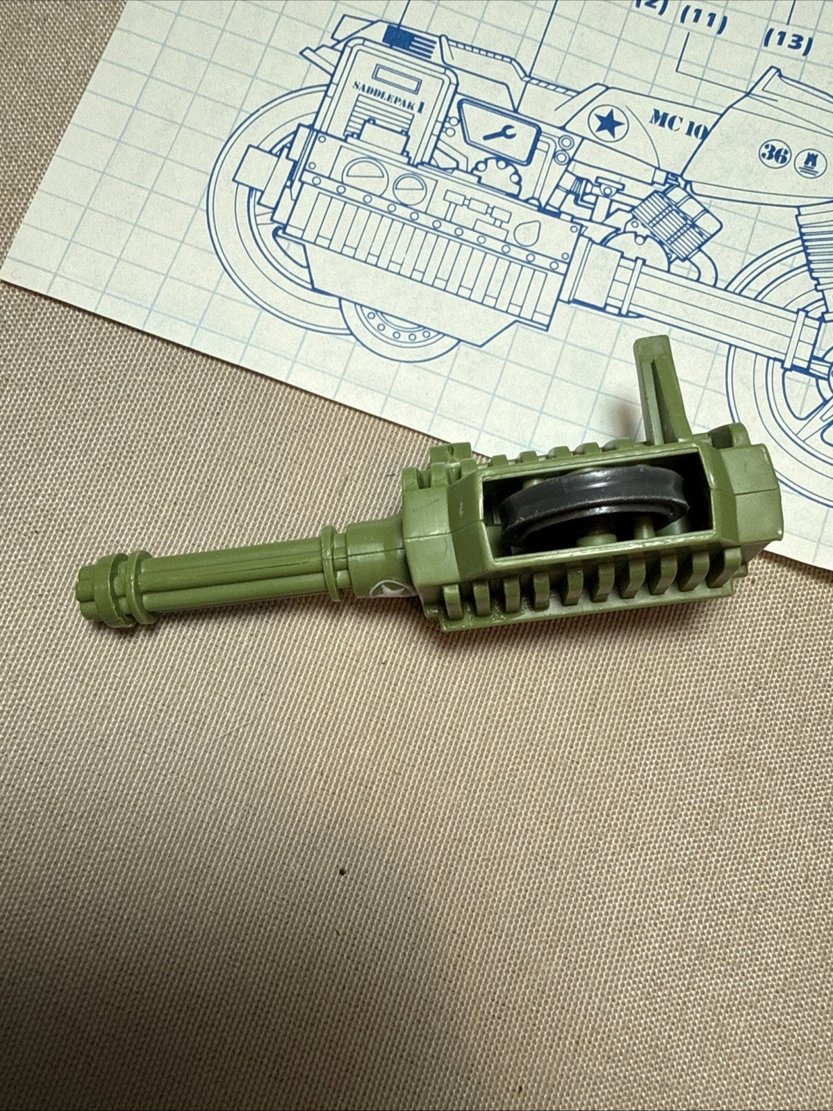 Vintage GI Joe Blueprint Lot RAM & FANG Vehicle Parts Instructions ARAH