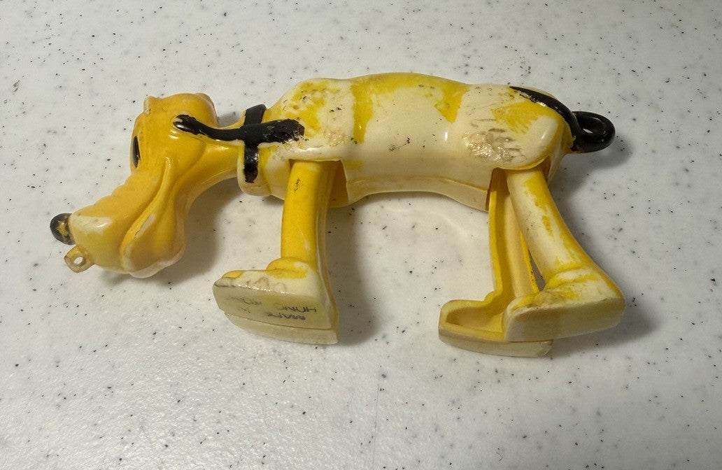 Vintage 1960s Marx Disney Pluto Ramp Walker Plastic Toy Figure Hong Kong