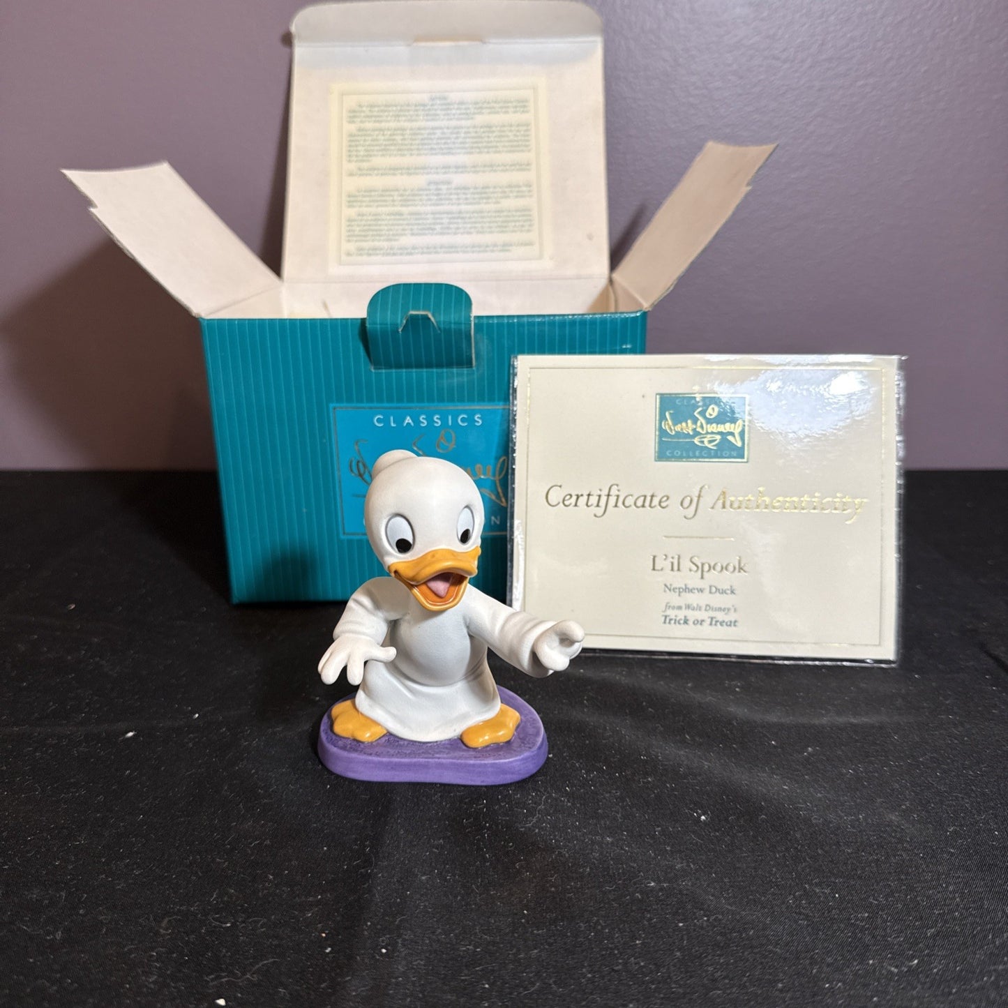 WDCC Lil Spook Nephew Duck Trick or Treat Figurine w Box COA