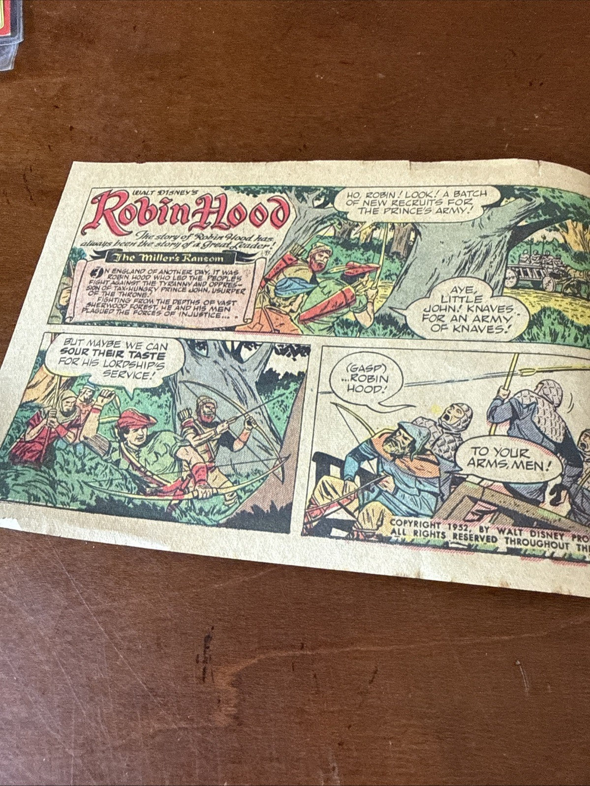 Vintage Walt Disney Robin Hood and His Merrie Men Comic Book