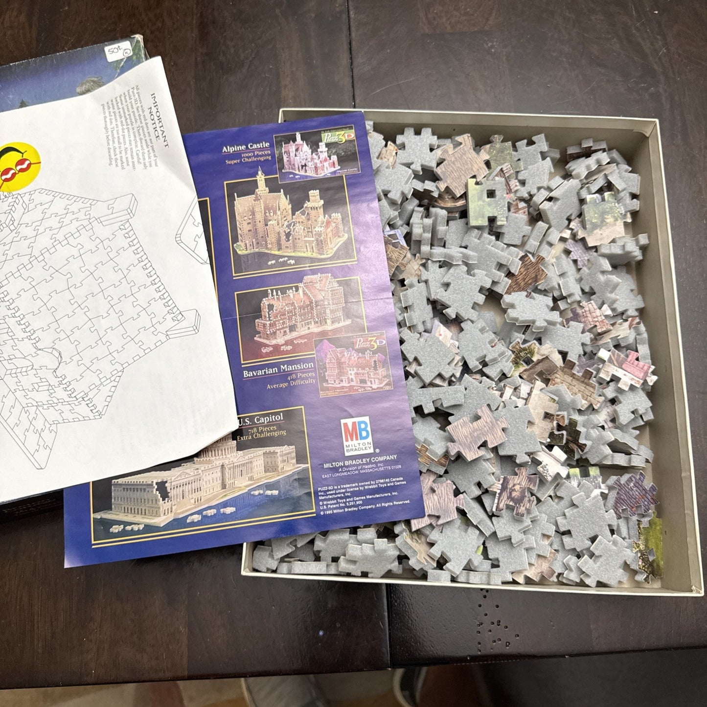 Vintage 1994 1995 Puzz 3D Maison Catherine Breton Cottage Puzzle Lot 2 Wrebbit