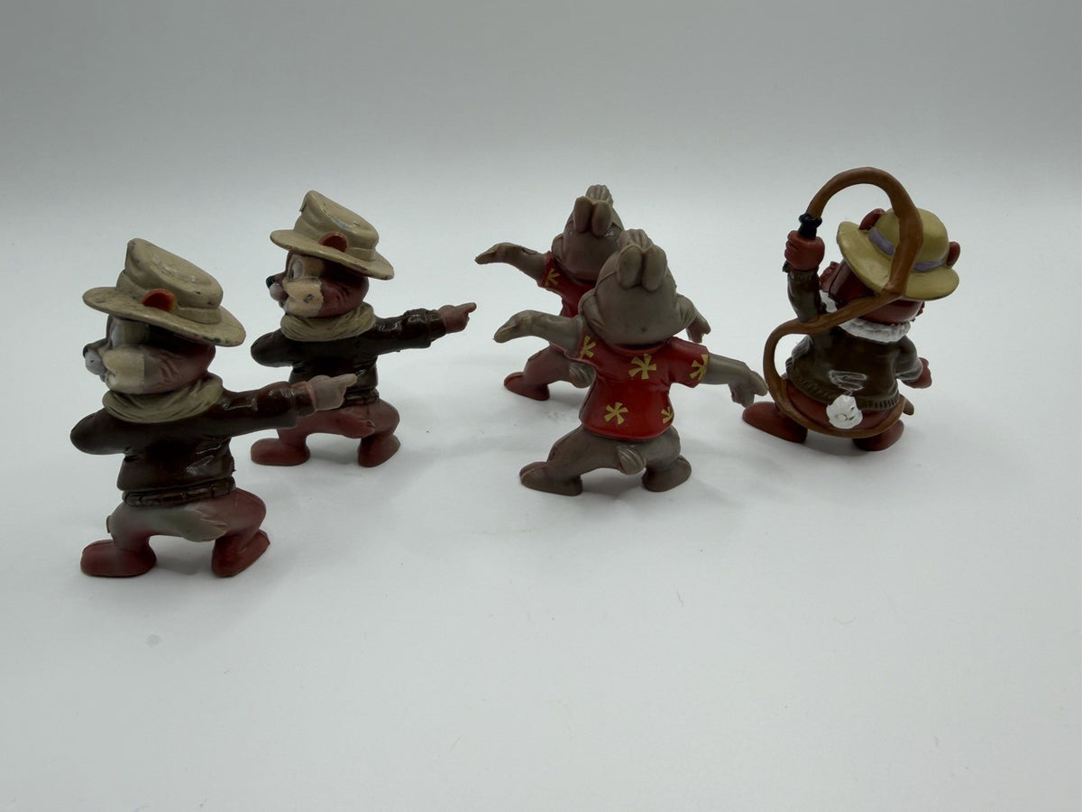 Vintage Disney Rescue Rangers McDonalds Happy Meal Toys Figures Lot 9 Chip Dale