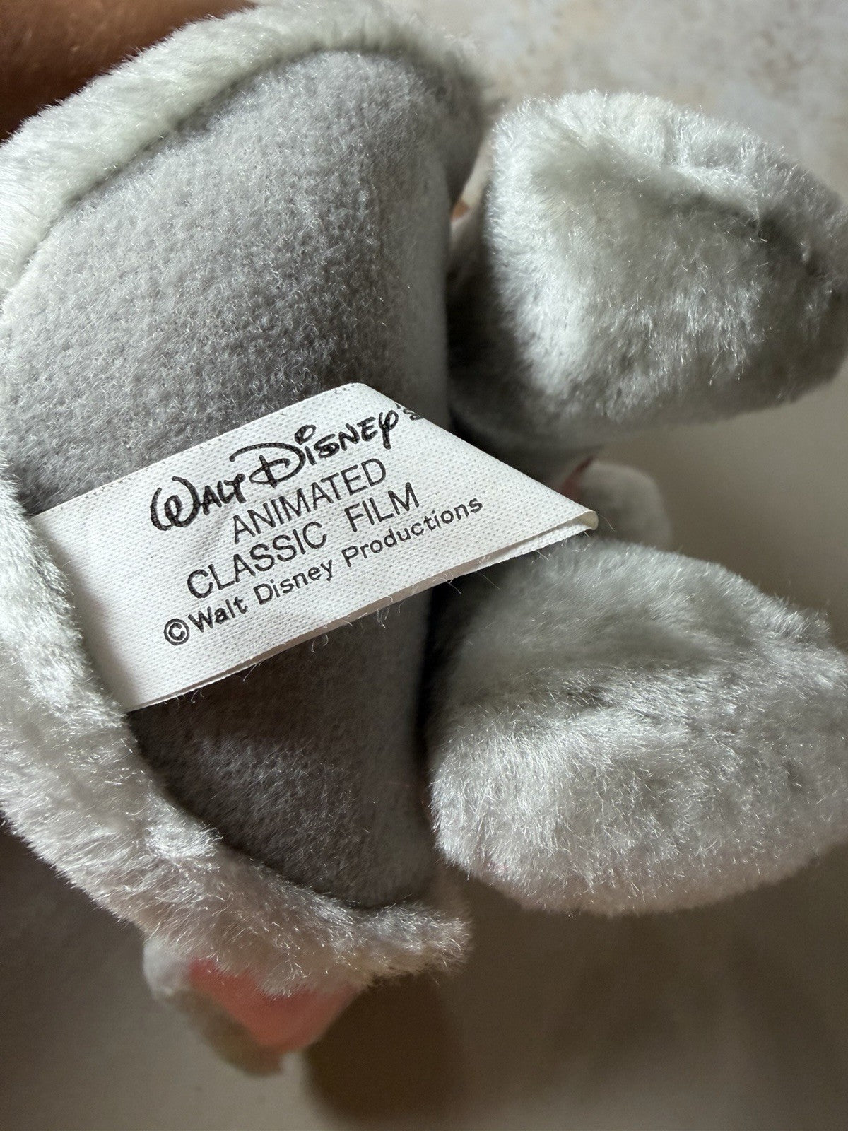 Vintage Walt Disney Animated Classic Film Plush Dumbo Pinocchio Lady Bambi 5 pcs
