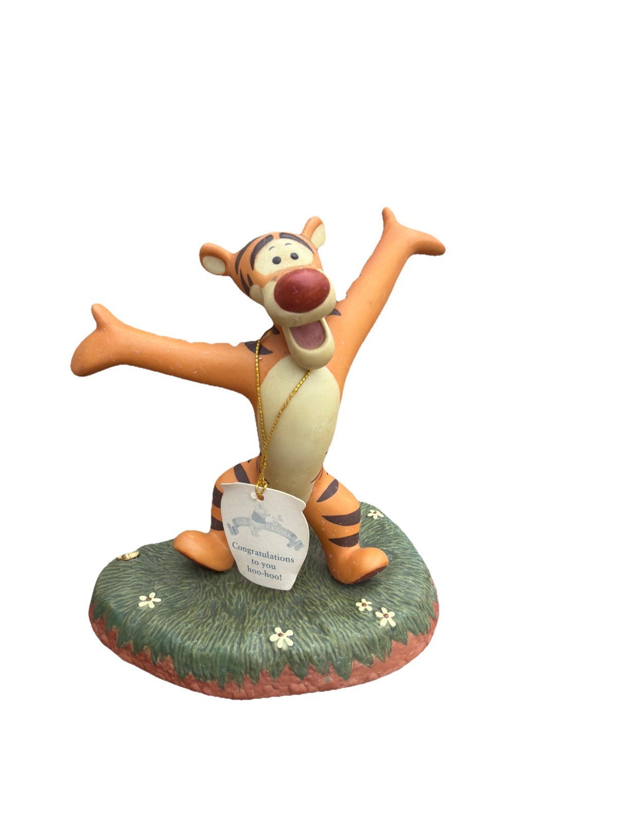 Disney Tigger Figurine Pooh Friends Congratulations You Hoo Hoo with tags 4.75"