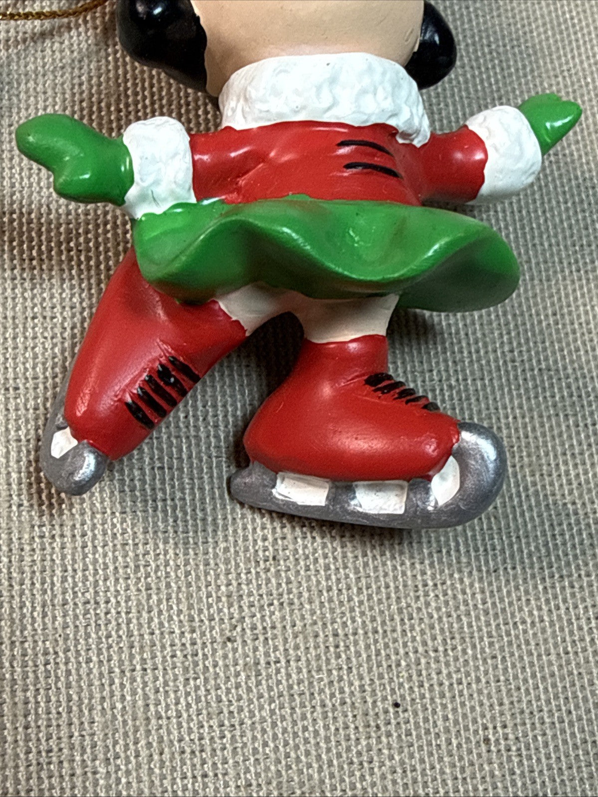 Vintage Silvestri Peanuts Christmas Ornaments Charlie Brown Lucy 1990 Pair