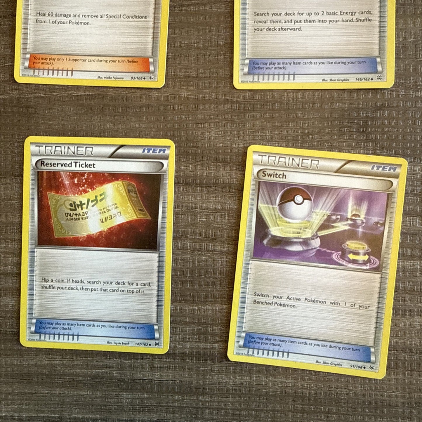 Pokemon TCG 150 Cards Lot - All Trainers And Energy Cards